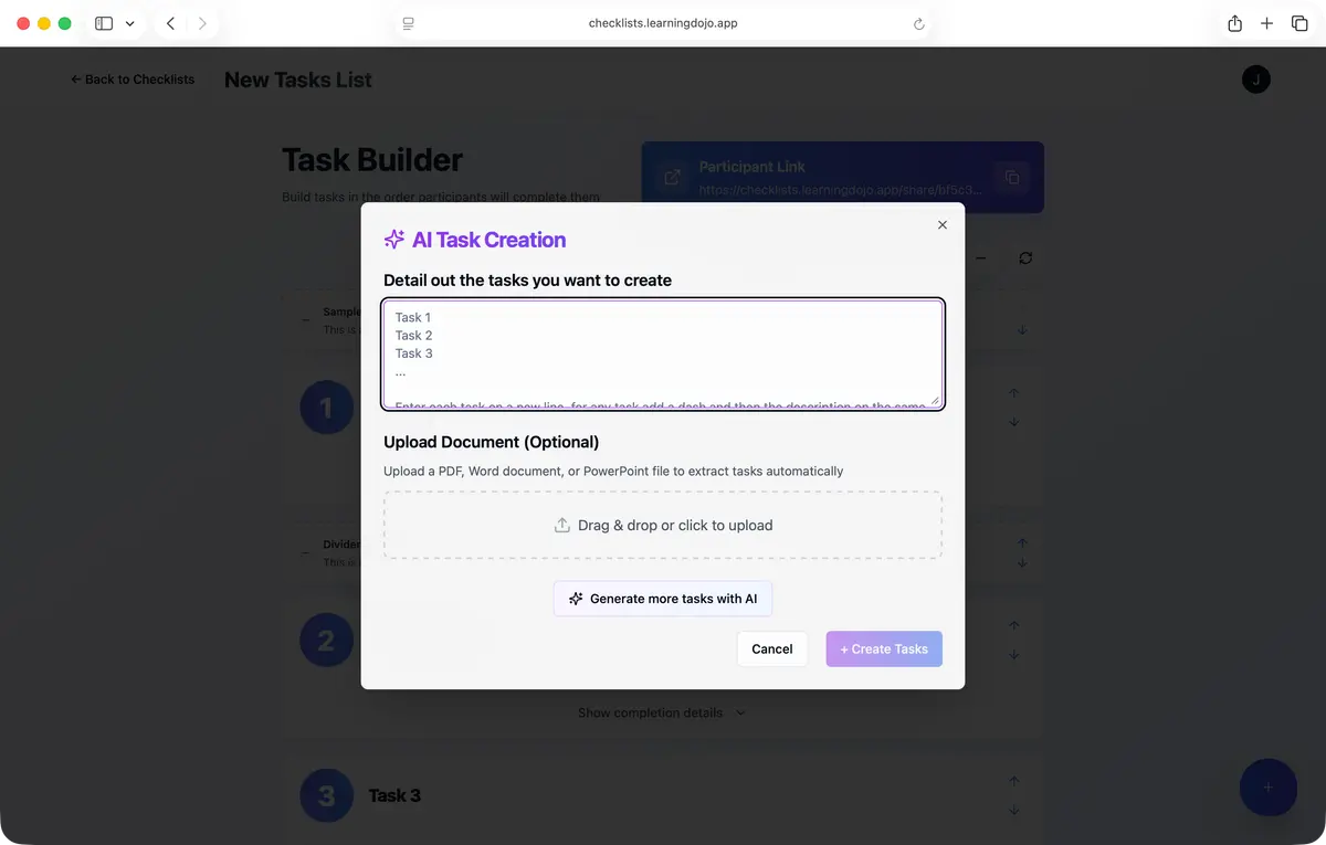 AI Task Creation